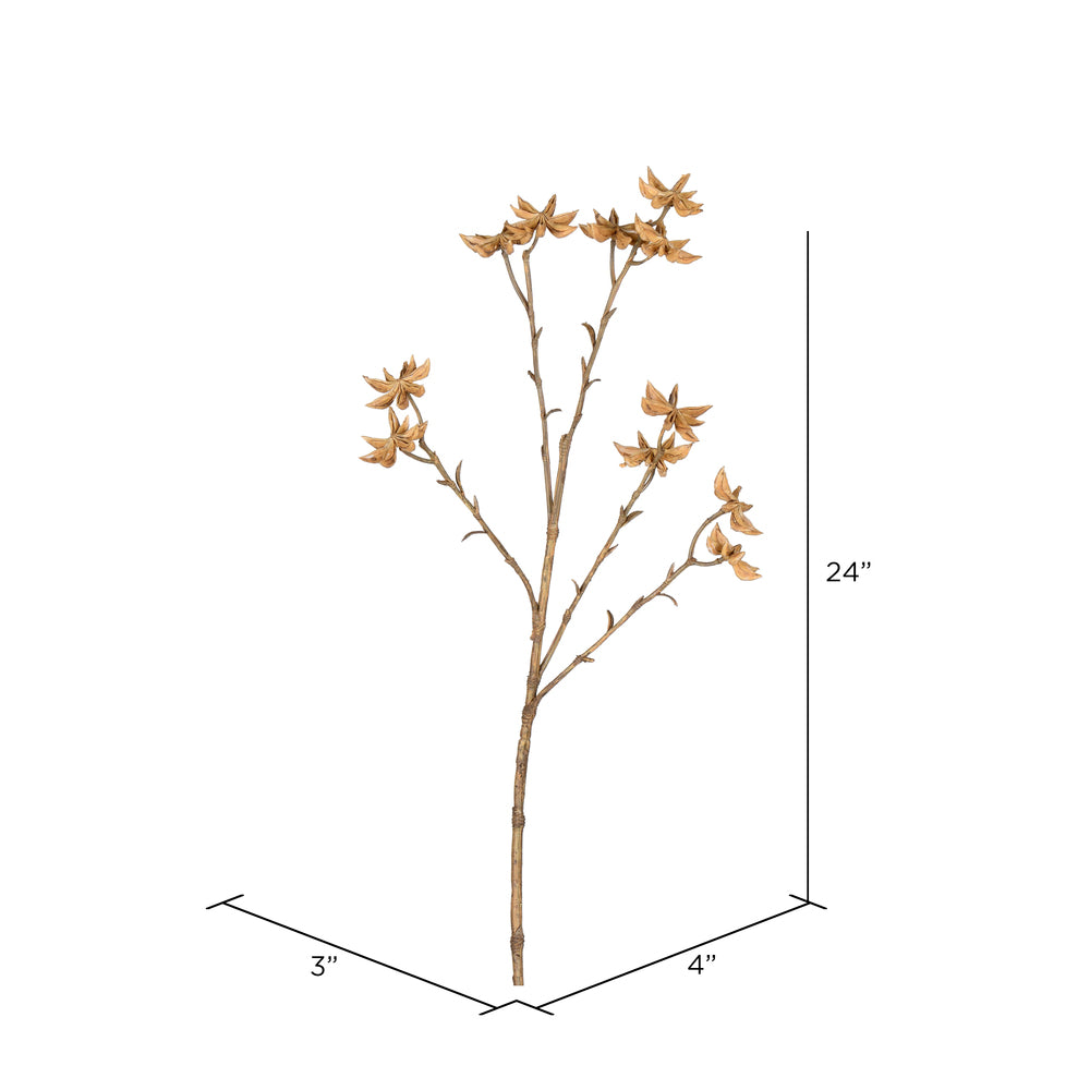 Vickerman 24" Artificial Beige Illicum Verum Spray. Includes 4 sprays per pack.
