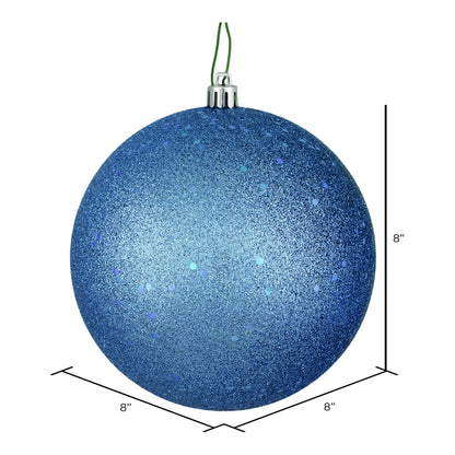 Vickerman 8" Periwinkle Sequin Ball Ornament