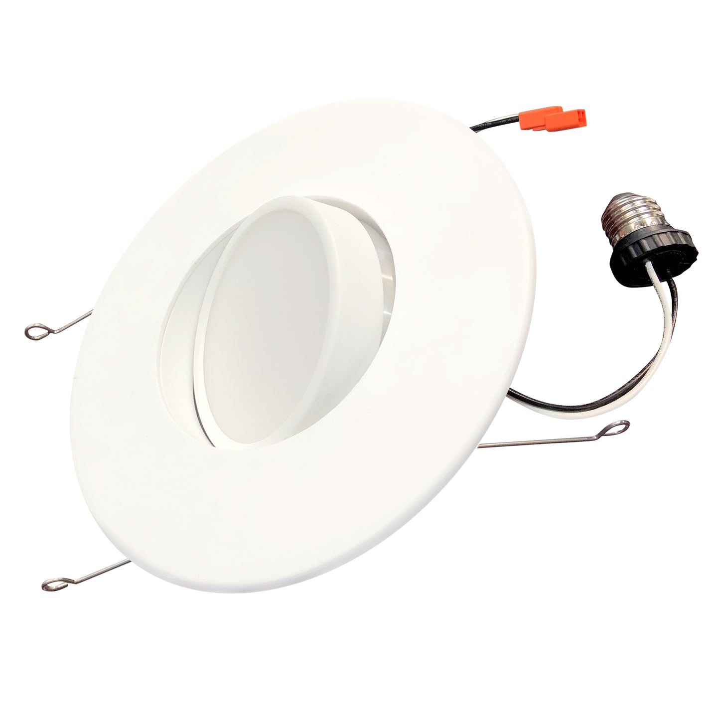 Bulbrite 14W 5/6" Integrated LED Recessed Adjustable Retrofit Light Kit with Gimbal, 65-Watt Equivalent, 2700K