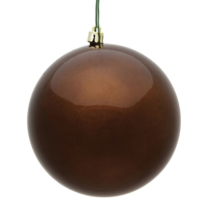 Vickerman 12" Mocha Candy Ball Ornament