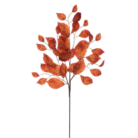 Vickerman 32" Rust Orange Artificial Leaf Spray 3 per bag.