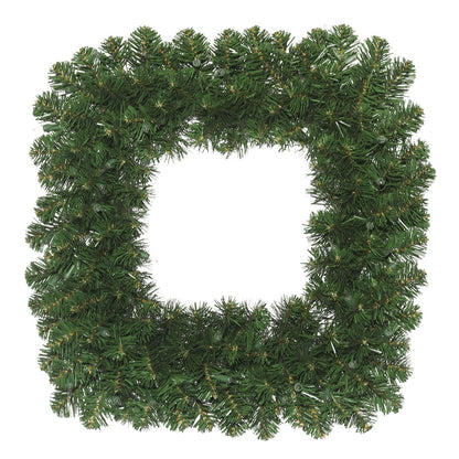 Vickerman 24" Oregon Fir Artificial Christmas Square Wreath Unlit