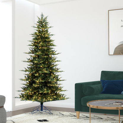 Vickerman 7.5' x 58" Vermont Fraser Fir Artificial Pre-Lit Christmas Tree Warm White Lights.