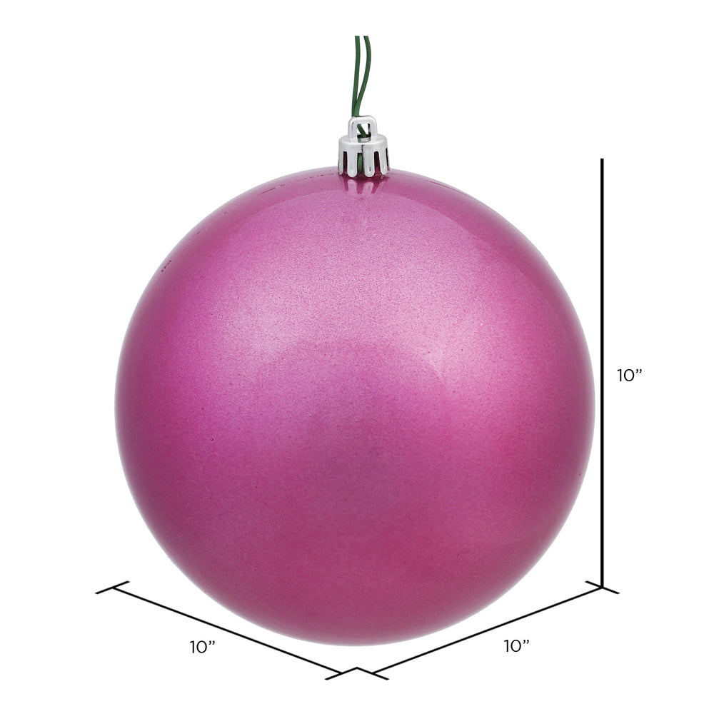 Vickerman 10" Mauve Candy Ball Ornament