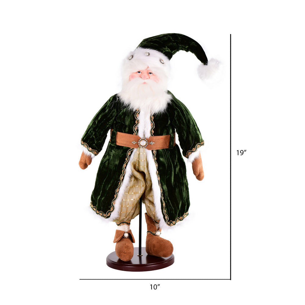 Vickerman 19" Silent Night Collection Santa Doll with Stand