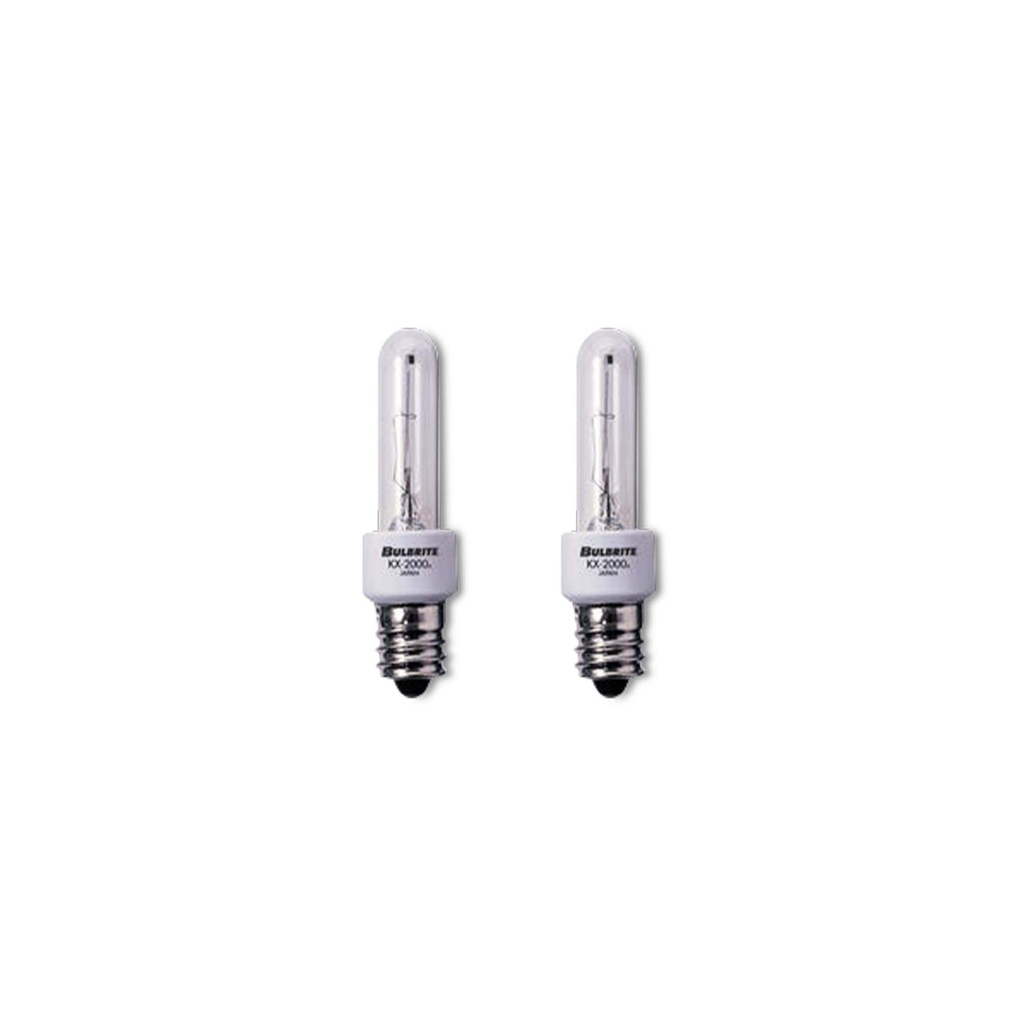 BULBRITE KRYPTON/XENON T3 CANDELABRA SCREW (E12) 20W DIMMABLE LIGHT BULB 2700K/WARM WHITE 2PK (473021)