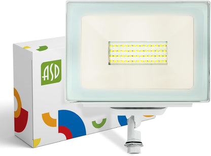 ASD Lighting LED SLIM Floodlight with arm 50W 3000K White UL
