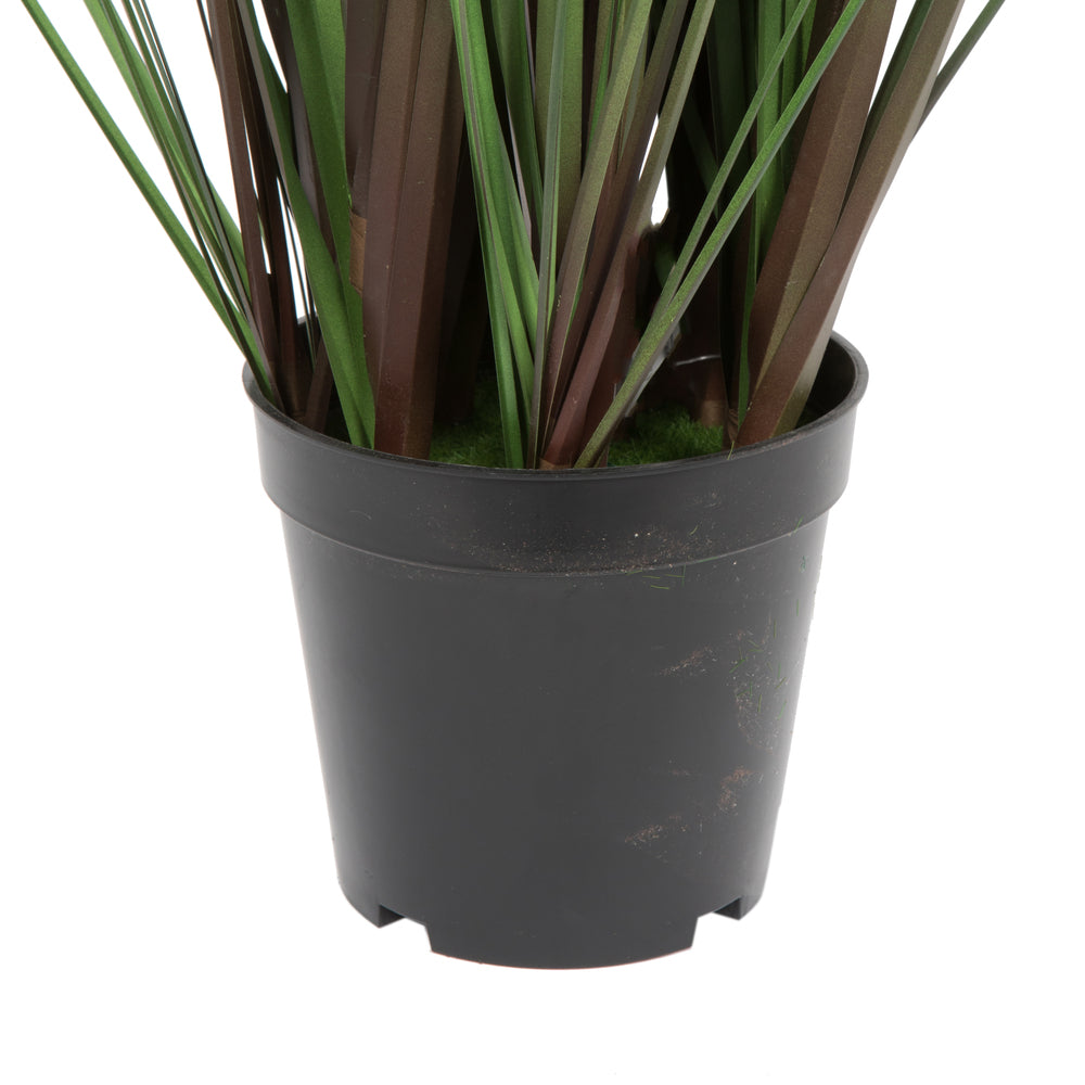 Vickerman 36" Artificial Potted Green Straight Gras and Cattails.