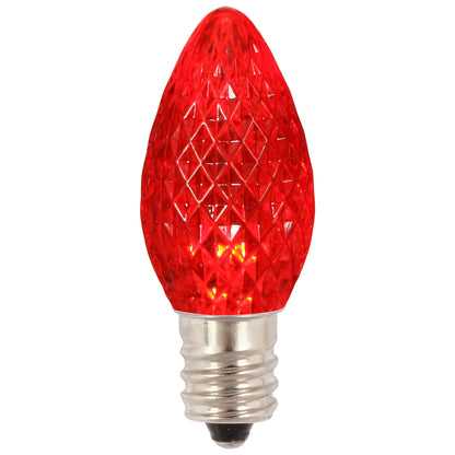 Vickerman C7 LED Red Faceted Twinkle Bulb bag of 25