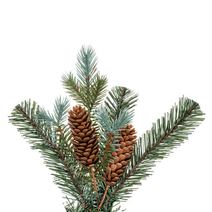 Vickerman 6' x 14" Blue Spruce Pine Cone Artificial Unlit Garland.