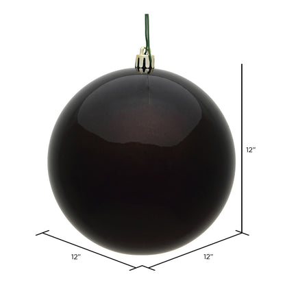 Vickerman 12" Chocolate Candy Ball Ornament