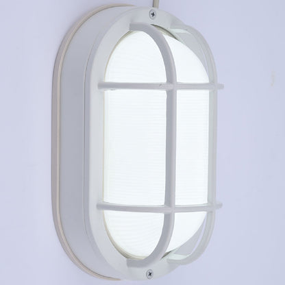 Euri Lighting EOL-WL14WH-3100SE Residential LED 6.2-Watt Outdoor Bulkhead Wall Light Wet Rated 6 Color Selectable Non-Dimmable White Housing