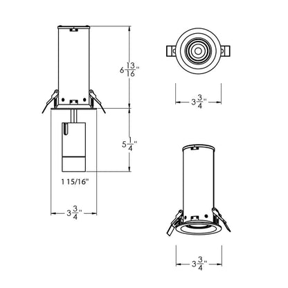 DALS Lighting Aperture 3-Inch 5CCT Multi Functional Recessed Light with Adjustable Head