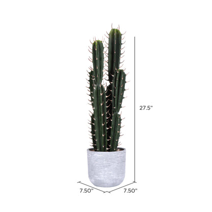 Vickerman 27.5" Artificial Green Cactus Plant.