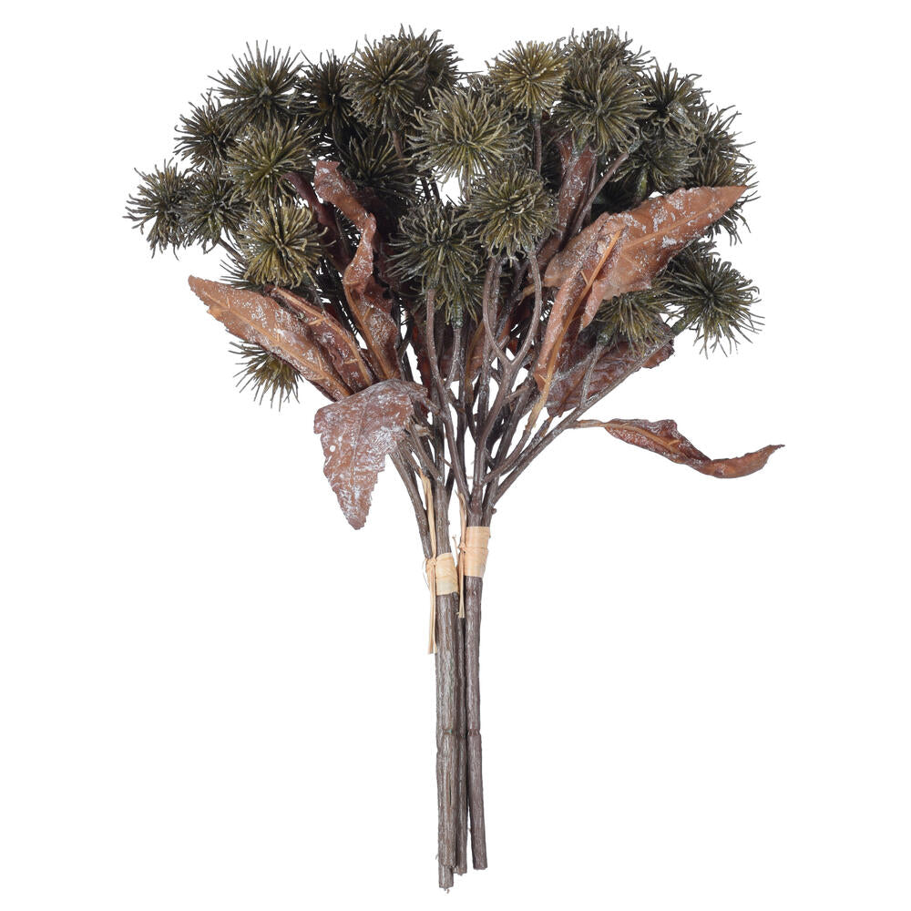 Vickerman 15" Green Artificial Earth Flower 2 per bag.