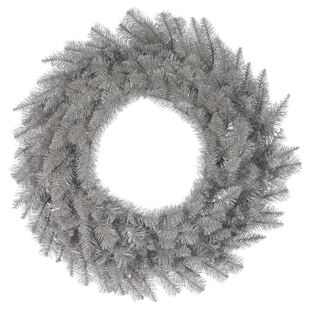 Vickerman 36" Platinum Fir Artificial Christmas Wreath Unlit