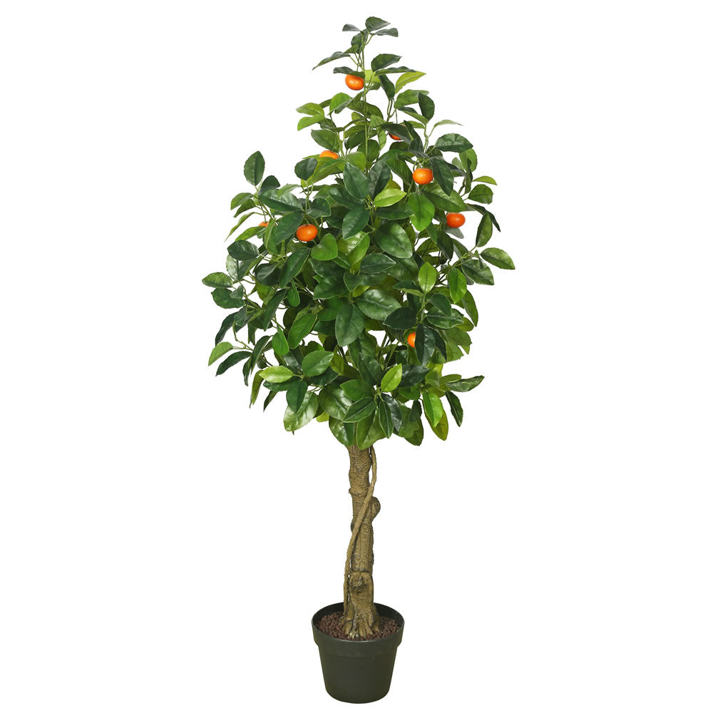 Vickerman 51" Artificial Green and Orange Real Touch Orange Tree.