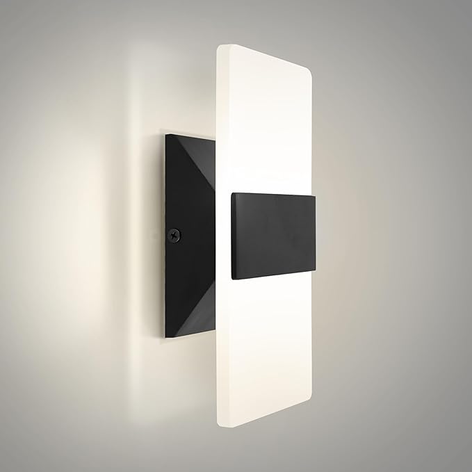 ASD Lighting LED Wall Sconce 10W 120V Triac 2700/3000/3500/4000/5000K Black ETL