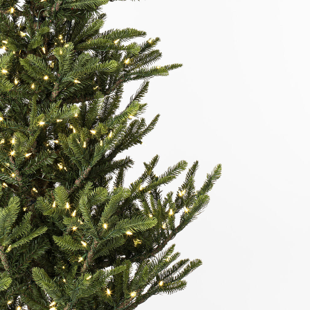 Vickerman 6' x 48" Alberta Spruce Artificial Christmas Tree with Warm White Dura-lit LED Lights