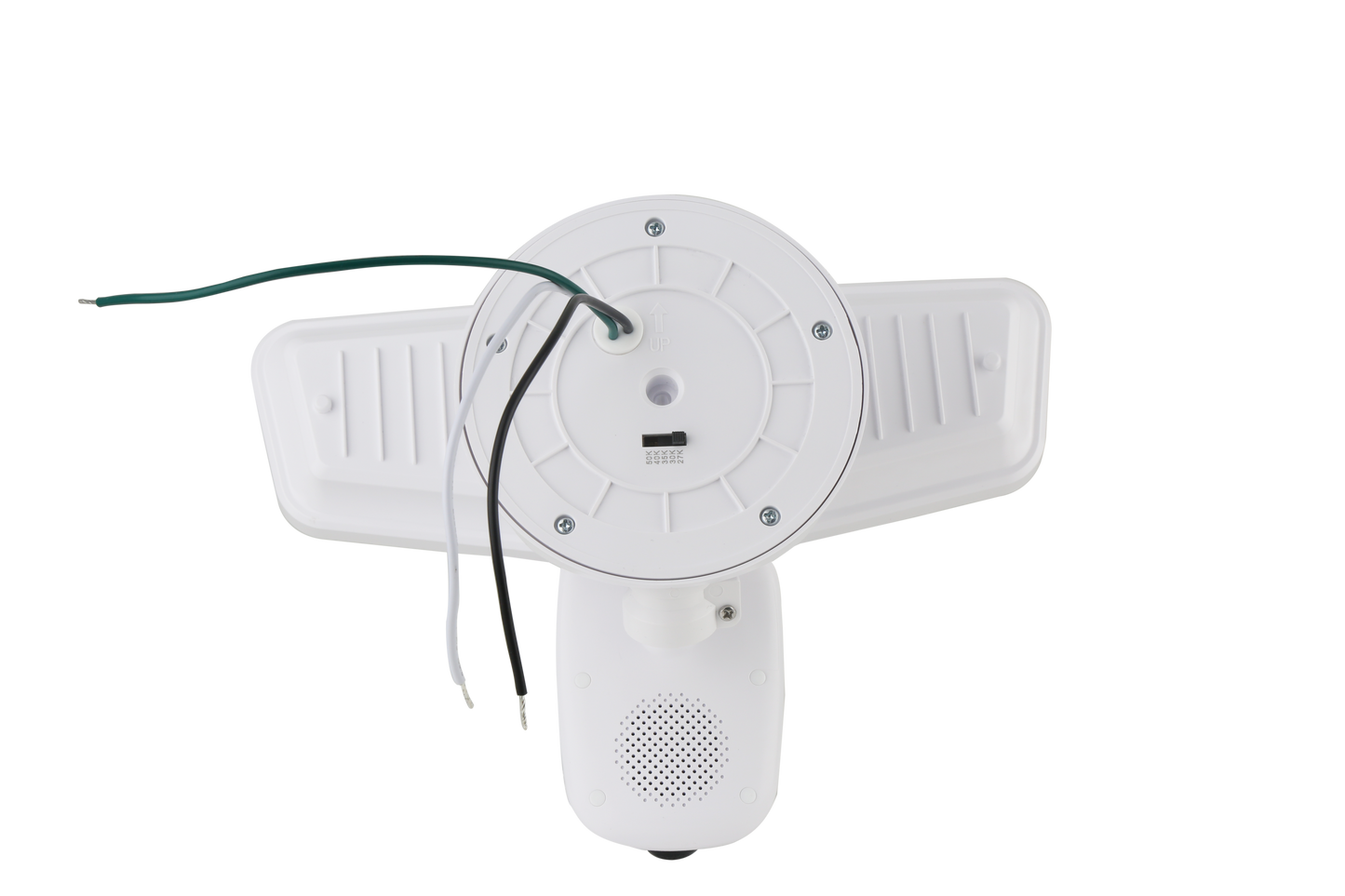 ASD Lighting LED Security Floodlight 2 square heads 20W 120V 2700/3000/3500/4000/5000K with Smart Camera and 180° Motion Sensor Black UL DLC Premium
