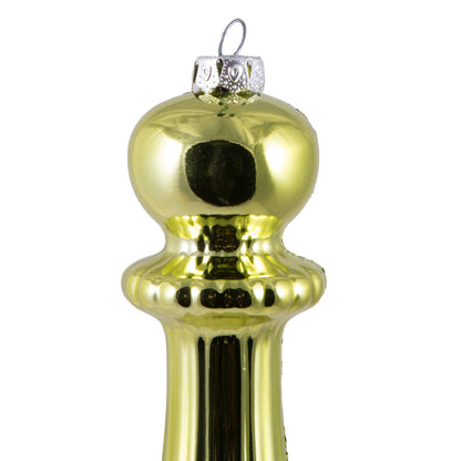 Vickerman 14" Lime Shiny Finial Drop Christmas Ornament UV Treated with Wired Cap 2 per bag