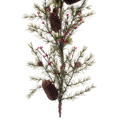 Vickerman 5' Green Artificial Leaf Garland.