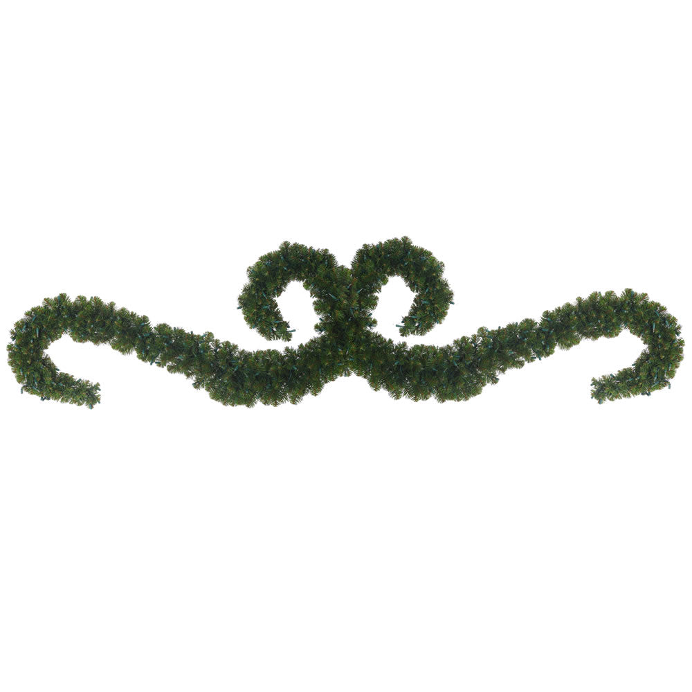 Vickerman 9' Teton Double "S" Festoon Artificial Christmas Garland Unlit