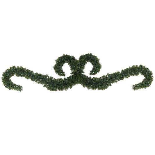 Vickerman 9' Teton Double "S" Festoon Artificial Christmas Garland Unlit