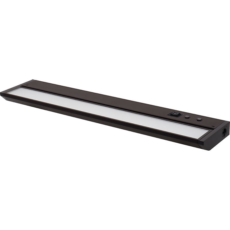 Westgate 18In Adj. Head Under Cab. 3Cct + 9 RGB Modes, Push-Button Control, Cords Incl., Bronze, Undercabinet Lighting, 8W, 440 Lumens, 30K/40K/50K + RGB, Bonze Finish None