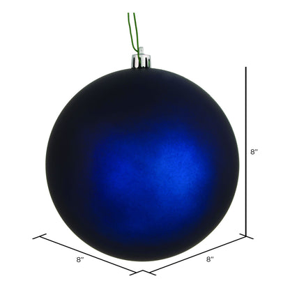 Vickerman 8" Midnight Blue Matte Ball Ornament