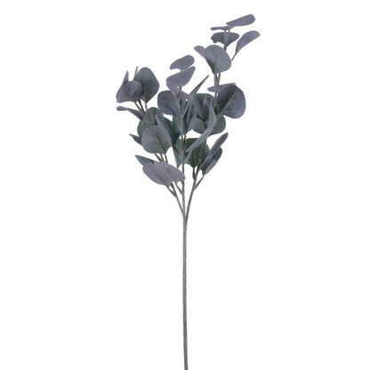 Vickerman 26" Artificial Frosted Green Money Leaf Spray. 3 Sprays In A Bag.