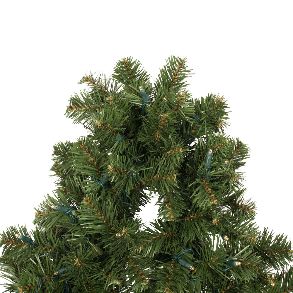 Vickerman 9' x 12" Oregon Fir Artificial Christmas Garland Warm White LED Lights