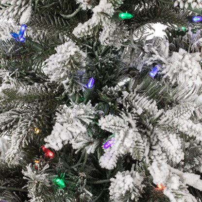 Vickerman 4.5' x 32" Kamas Fraser Fir  Artificial Christmas Tree Multi-colored Dura-Lit LED lights