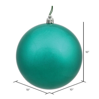Vickerman 10" Teal Candy Ball Ornament