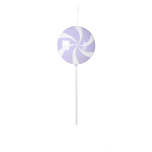 Vickerman 26" Pastel Lavender Flat Round Lollipop on stick.