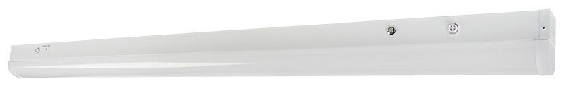 Westgate  8Ft Narrow Strip 80W Power Adj, Commercial Indoor Lighting, 50W/64W/80W, 130 Lumens/W, 3500K/4000K/5000K, White Finish, 0~10V Dimming