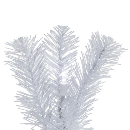 Vickerman 9' Crystal White Spruce Artificial Christmas Garland with Pure White LED Mini Lights