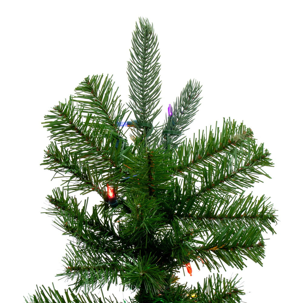 Vickerman 9' Carolina Pencil Spruce Artificial Christmas Tree Multi-Colored Dura-Lit®LED Lights