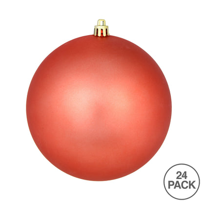 Vickerman 2.4" Coral Matte Ball Ornament 24 per Bag