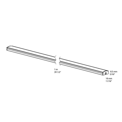 Dals Lighting 5 Meter Lens and Aluminum Extrusions for COB LED Tape Lights