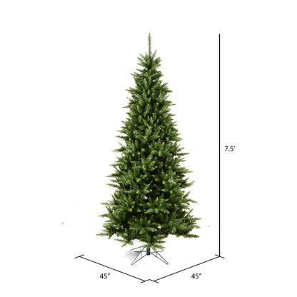 Vickerman 7.5' Camdon Fir Slim Artificial Christmas Tree Unlit