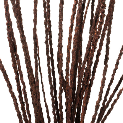 Vickerman 36-40" Dark Brown Caba Spine Bundle. Includes 24oz (3 -8oz Bundles) Dried