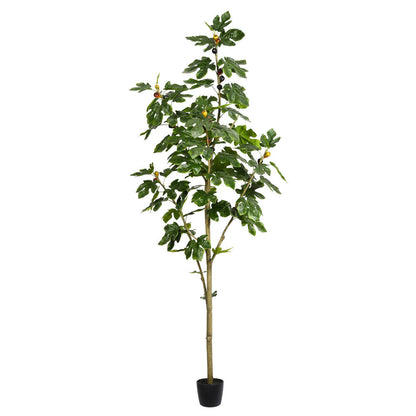 Vickerman 7' Artificial Potted Fig Tree.