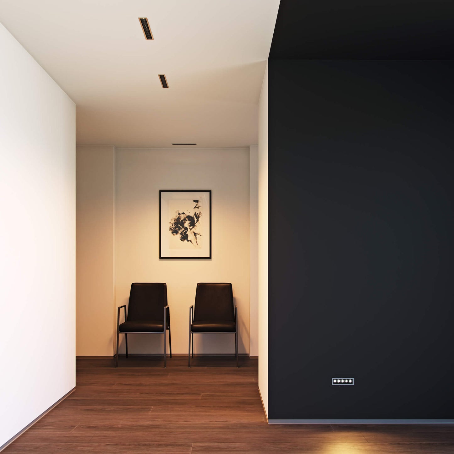 DALS Lighting Upto 10 Lights Rectangular Mutli-Spot Recessed Downlight with Junction Box/Driver | 30° Beam Angle | 3000K/5CCT Selectable | LED Dimmable Regressed Trim | ETL Certified