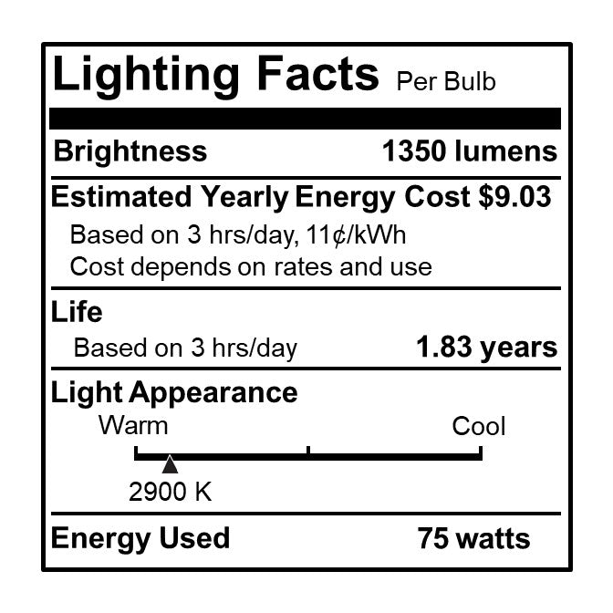 BULBRITE HALOGEN T4 MINI-CANDELABRA SCREW (E11) 75W DIMMABLE LIGHT BULB 2900K/SOFT WHITE 5PK (610076)