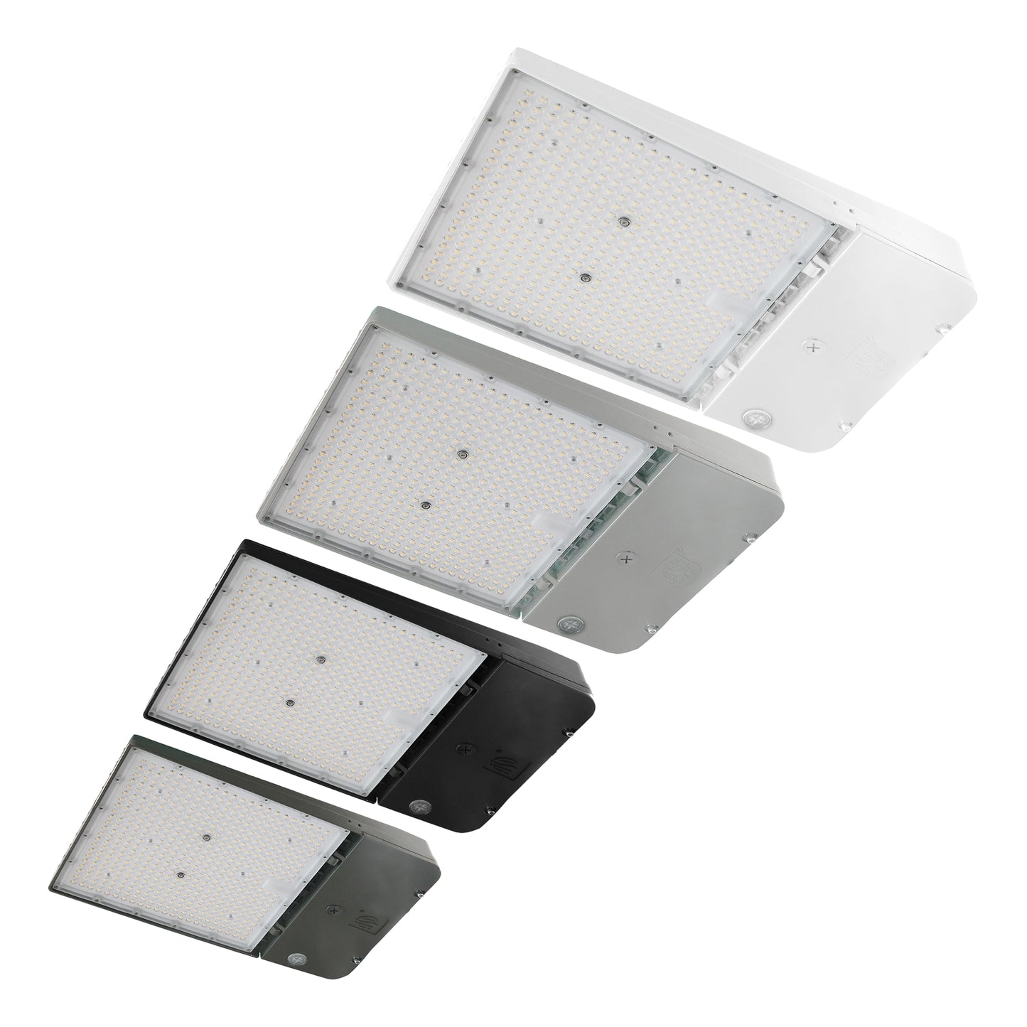 ASD Lighting LED Area Light with Q-base 150/200/240W 120-277V 0-10V Dimmable 170Lm/W 3000/4000/5000K with Photocell White UL DLC Premium