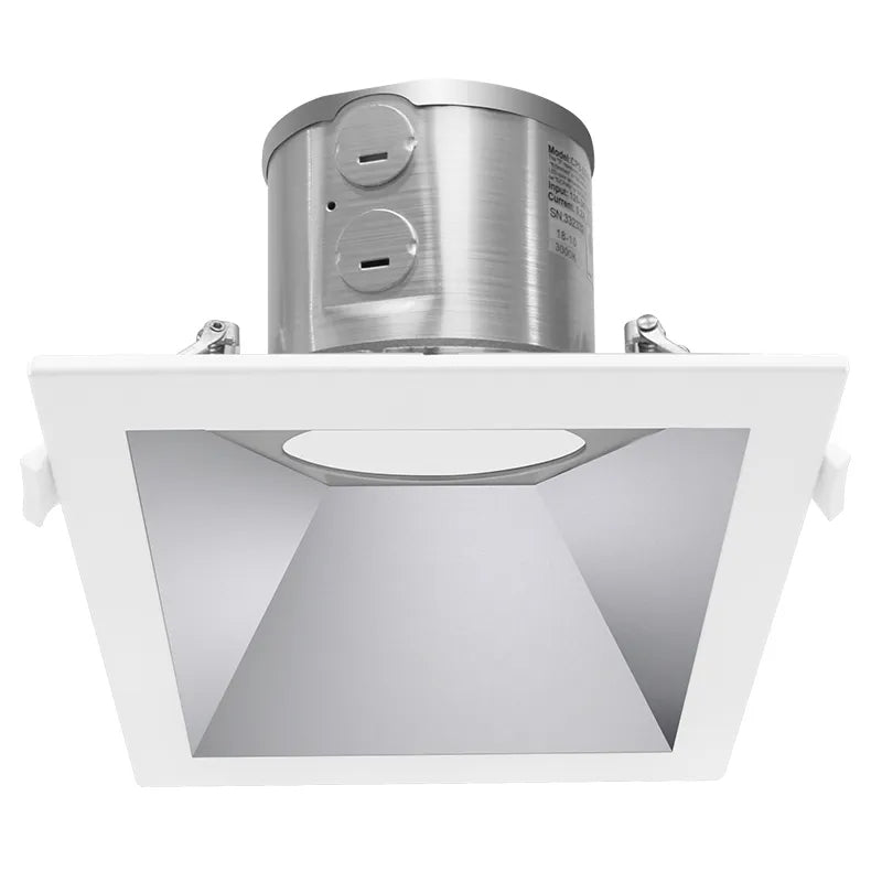 Westgate 6 LED Commercial Recessed Light, Commercial Indoor Lighting, 15W, 1200-1275 Lumens, 5000K, White Finish, 0~10V Dimmable