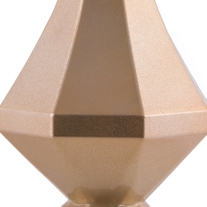 Vickerman 8" Café Latte Candy Finish Diamond Finial Ornament Pack of 2