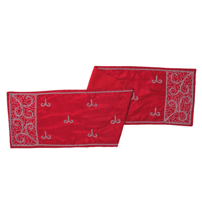 Vickerman Decorative 14" x 90" Filigree Scroll Table Runner