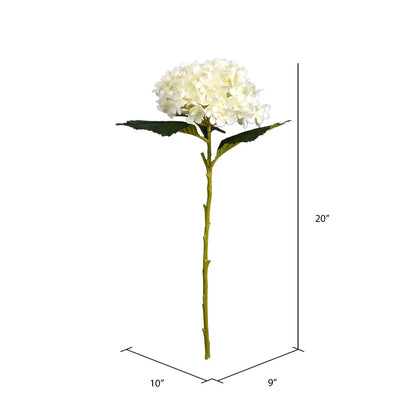 Vickerman 19" Artificial White Hydrangea Spray. Includes 3 sprays per pack.
